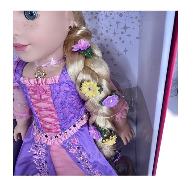 NEW American Girl Disney PRINCESS RAPUNZEL DOLL + Swarovski Limited Edition Box! - Picture 8 of 16